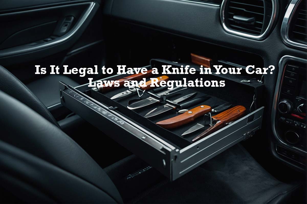 can you have a knife in your car