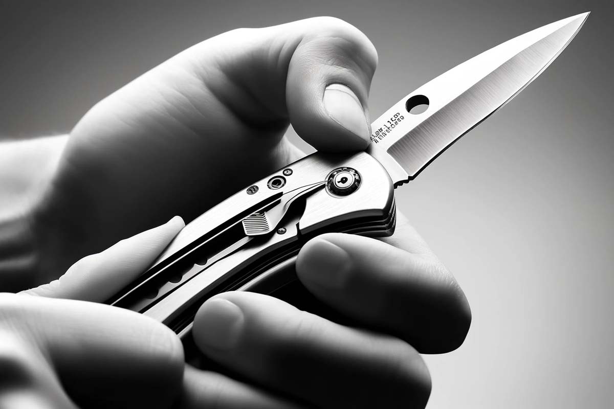 Securing the liner lock on a pocket knife