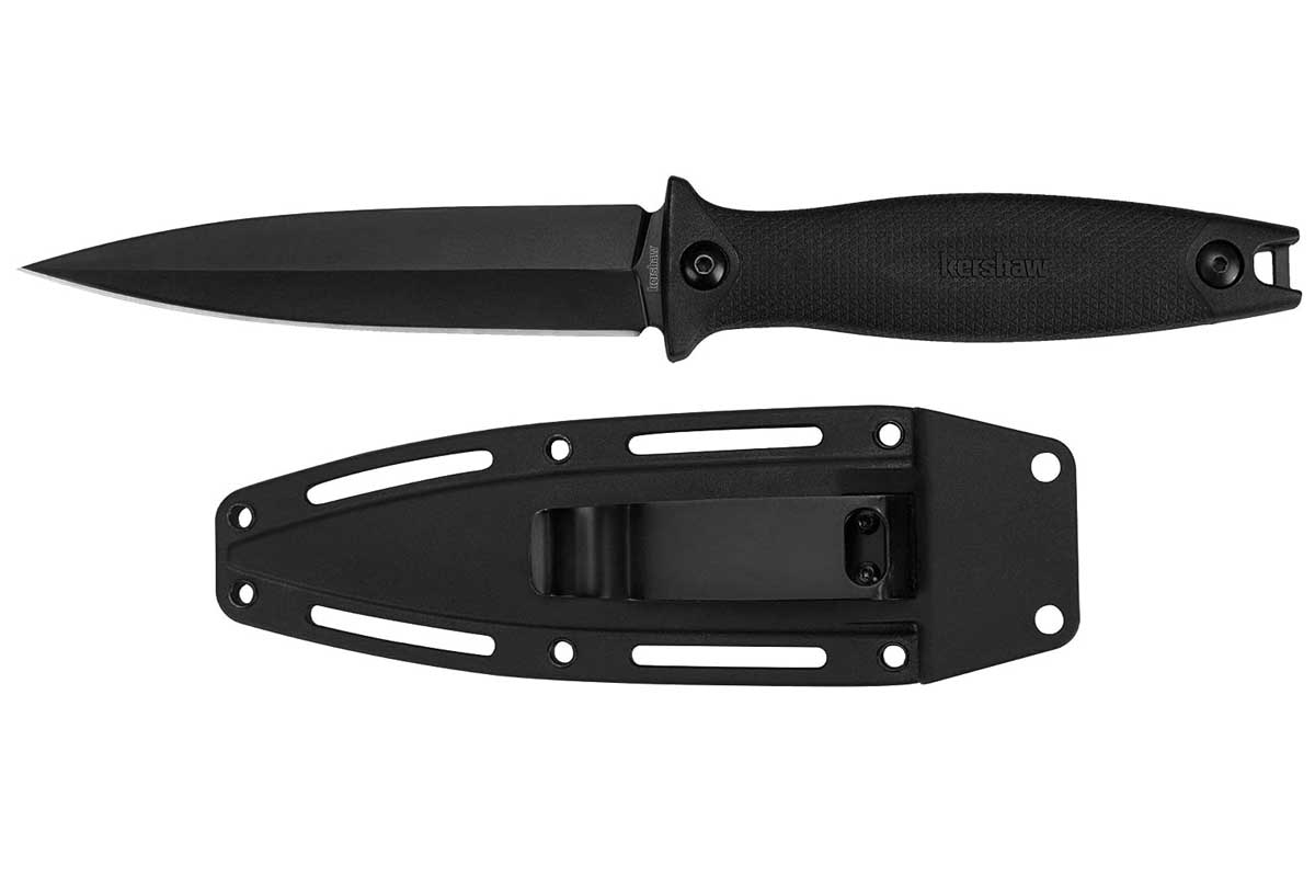 Kershaw Secret Agent Concealable Boot Knife with Molded Sheath