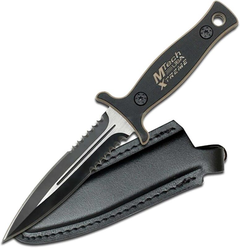 MTech USA Xtreme MX-8059 Series Fixed Blade Tactical Knife with Boot Sheath