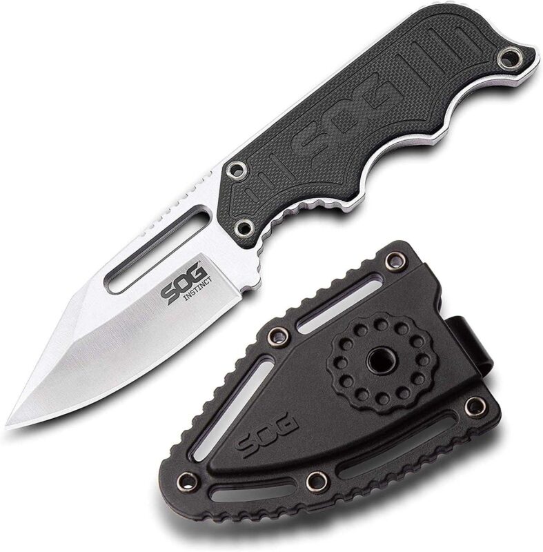 SOG Small Fixed Blade Knife with Boot Sheath