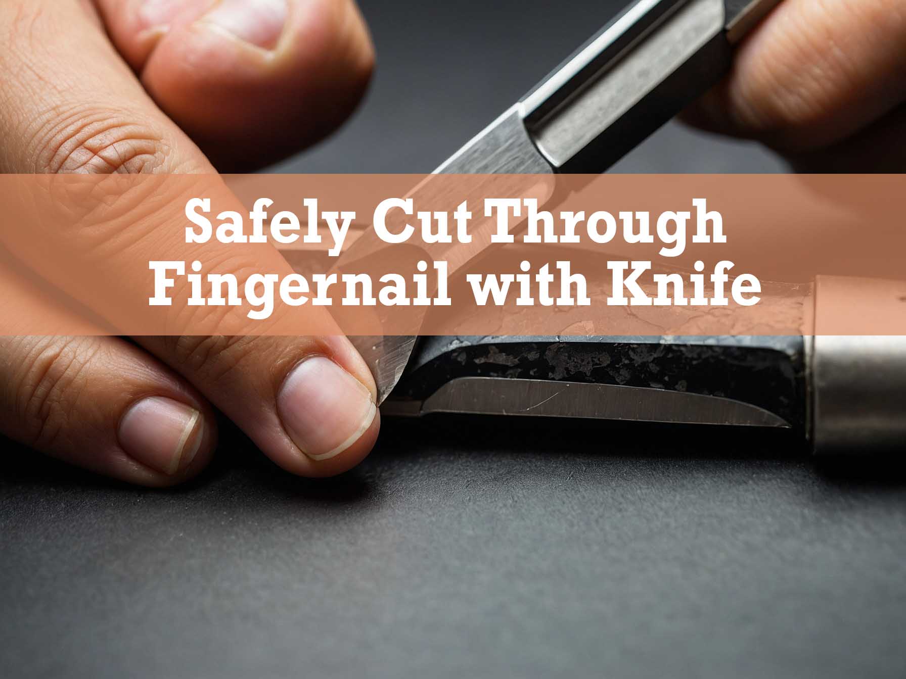 Safely Cut Through Fingernail with Knife